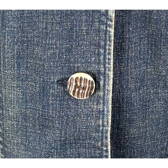 Vintage LRL Lauren Jeans Co Denim Jacket Blazer Women's Large Heritage Y2K Retro - Picture 8 of 10